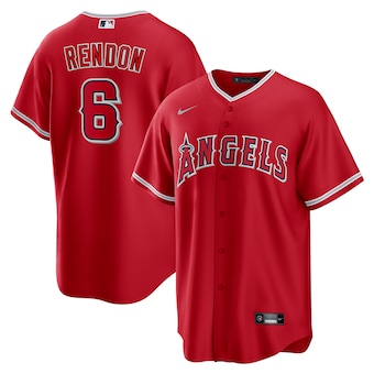 mens nike anthony rendon red los angeles angels alternate re